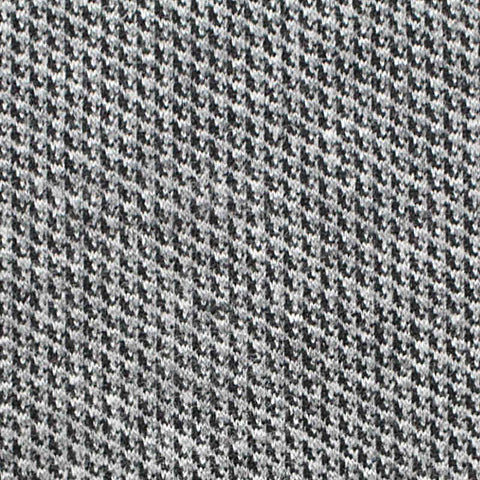 Black Houndstooth Knit, Poly-Viscose, 280 gsm