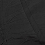 Polyester Stretch Rib Knit Fabric, 230 gsm, 155 cm — Black