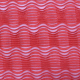 Red Horizontal-Stripe Jacquard, Polyester