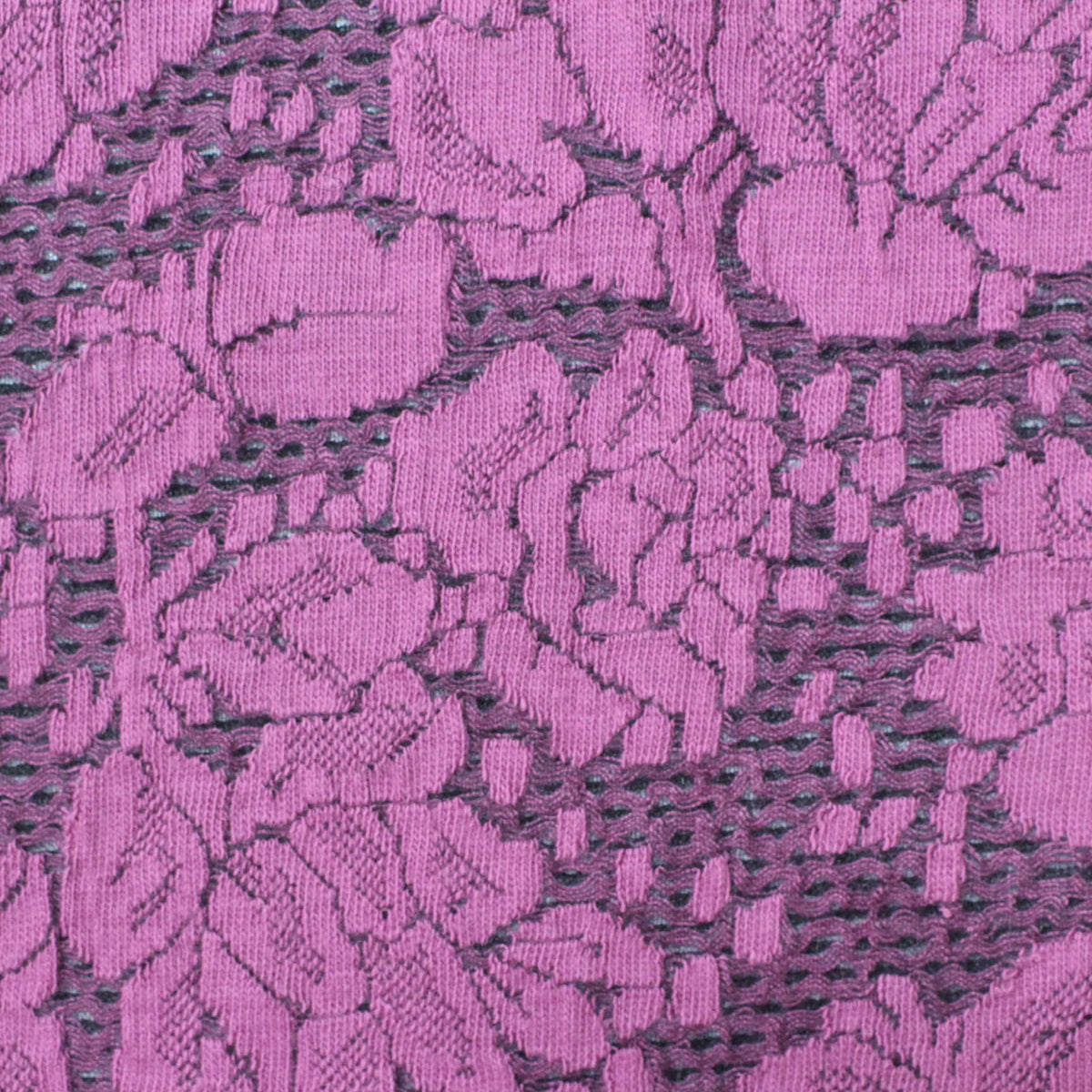 Pink Floral Jacquard, Cotton-Poly, 170 gsm
