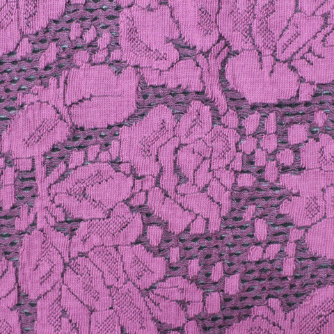 Pink Floral Jacquard, Cotton-Poly, 170 gsm