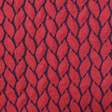 Red Leaf Jacquard, Poly-Viscose