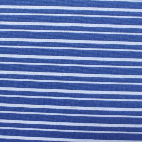 Blue Horizontal-Stripe Jacquard, Polyester, 180 gsm