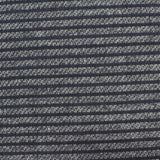 Dark Grey Horizontal-Stripe French Terry, Cotton-Poly