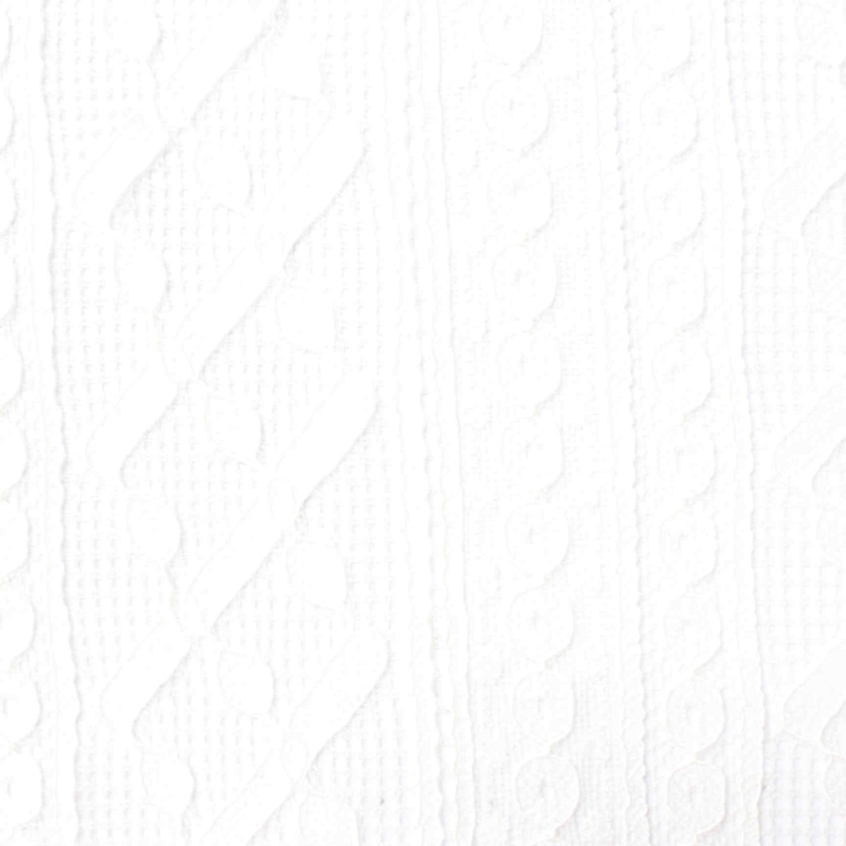 Jacquard Nylon Viscose Stretch Lace Fabric, 120 gsm — White