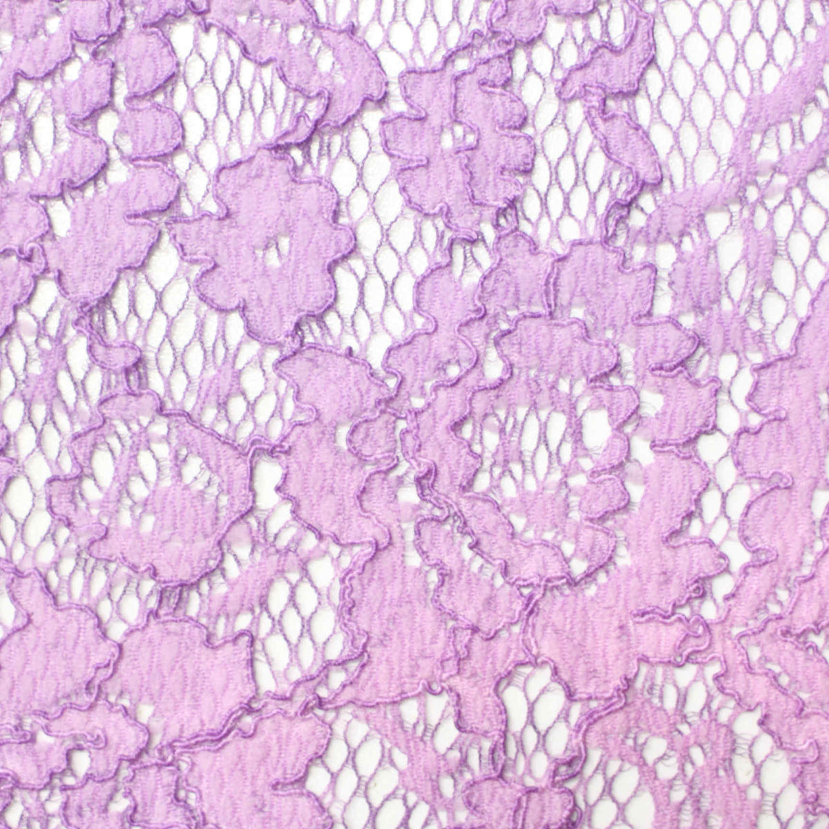 Purple Floral Lace, Nylon-Viscose