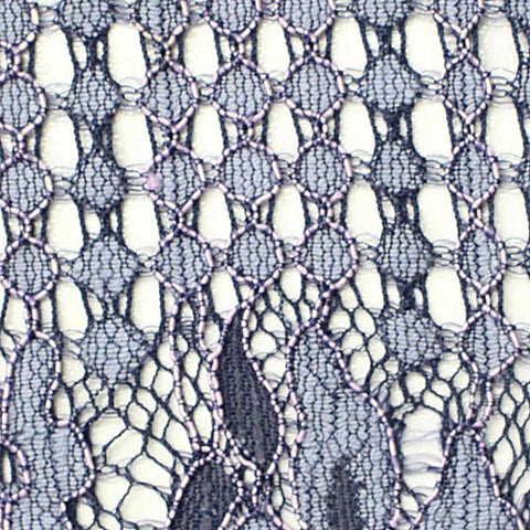 Blue Bold-Floral Lace, Nylon-Viscose