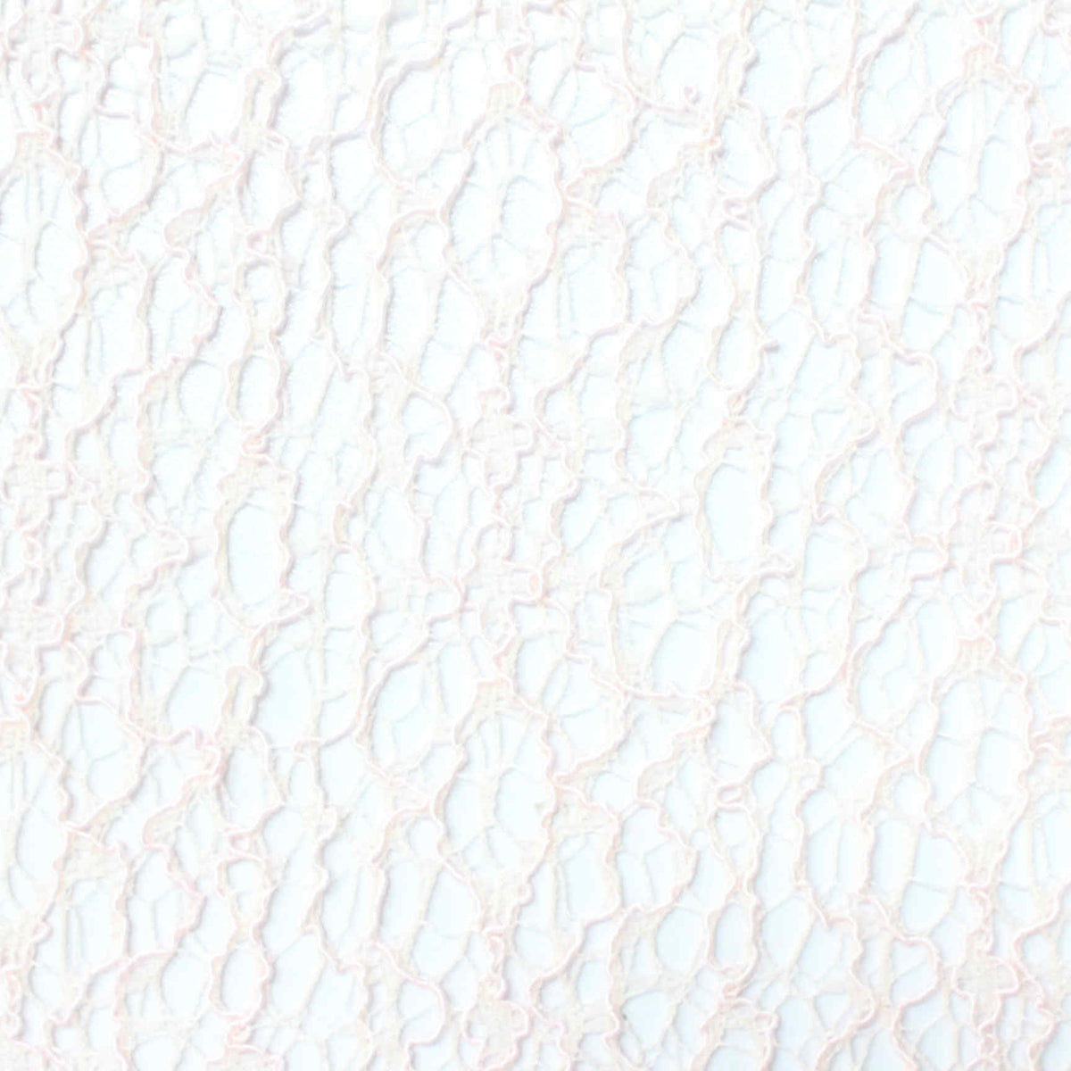 Pale Pink Floral Lace, Viscose-Nylon