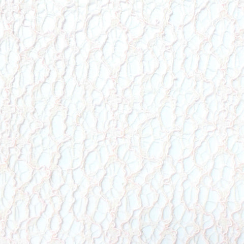 Pale Pink Floral Lace, Viscose-Nylon