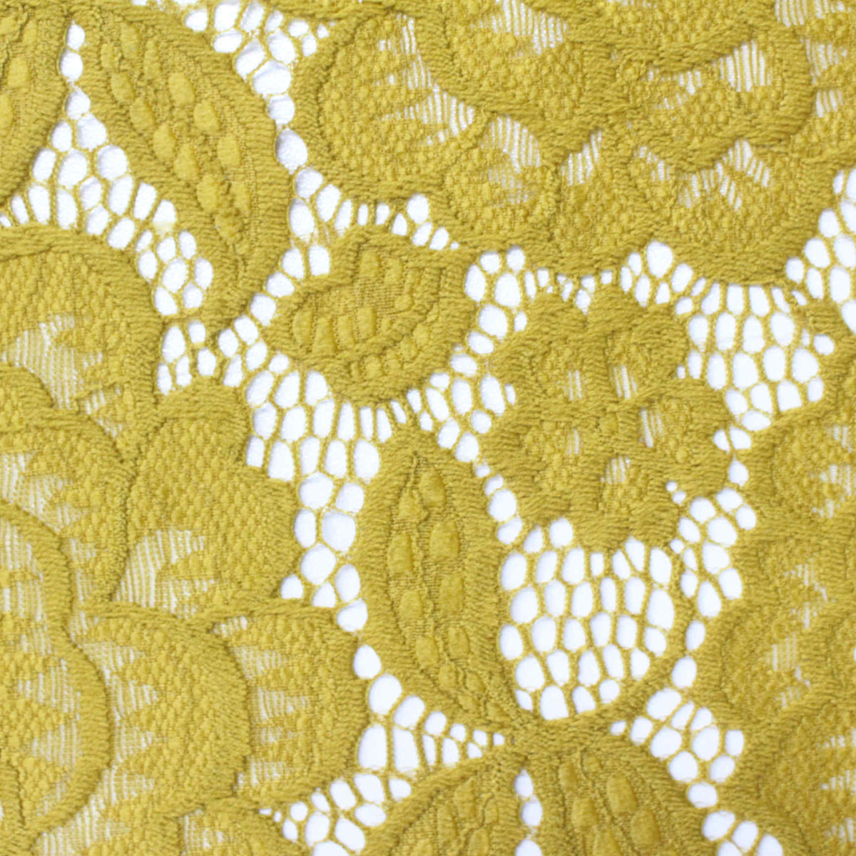 Mustard Floral Lace, Nylon