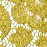 Mustard Floral Lace, Nylon — texture