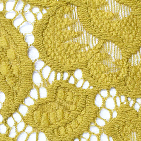 Mustard Floral Lace, Nylon
