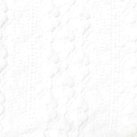 White Floral Lace, Nylon, 90 gsm