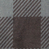 Dark Grey Plaid Milk Silk Knit, Polyester — texture
