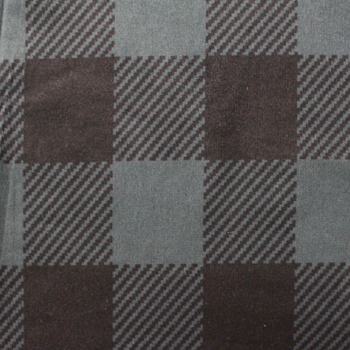 Dark Grey Plaid Milk Silk Knit, Polyester