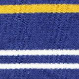 Blue Horizontal-Stripe French Terry, Cotton-Poly — texture