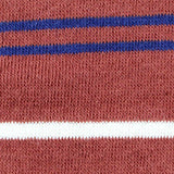 Striped Cotton Polyester French Terry Fabric, 210 gsm, 165 cm — Red — texture