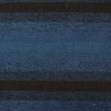 Blue Horizontal-Stripe Chunky Knit, Viscose-Poly