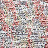 Red Grid Chunky Knit, Poly-Cotton