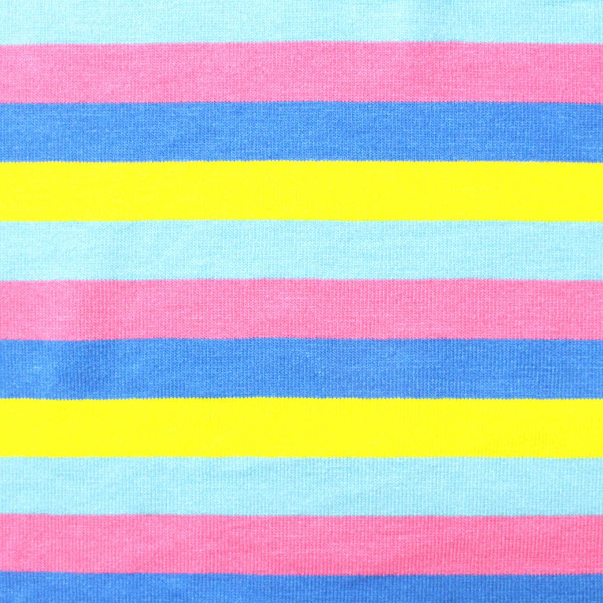 Pink Horizontal-Stripe Jersey Knit, Viscose, 190 gsm