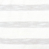 Light Grey Horizontal-Stripe French Terry, Cotton-Poly
