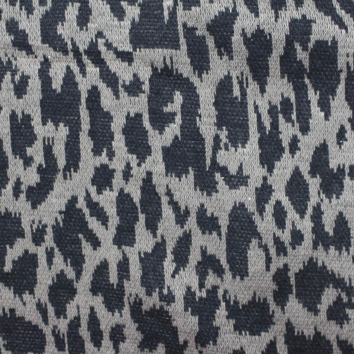 Dark Grey Animal Print Jacquard, Polyester