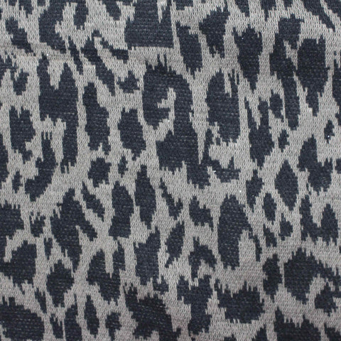 Dark Grey Animal Print Jacquard, Polyester