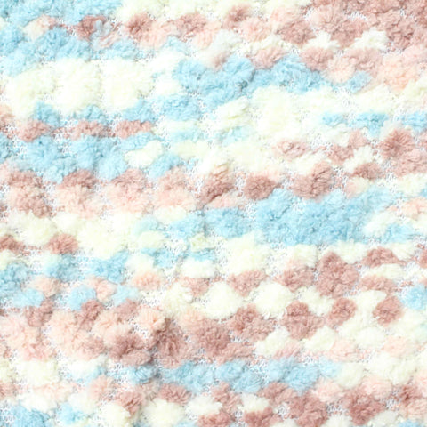 Pastel Blue Textured Chunky Knit, Polyester