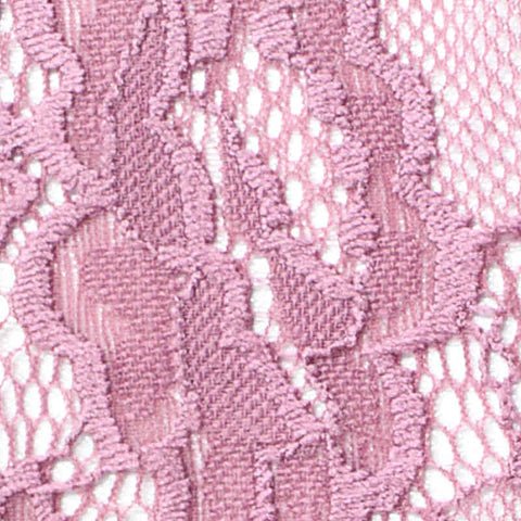 Pink Floral Lace, Nylon, 105 gsm