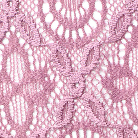 Pink Floral Lace, Nylon, 110 gsm