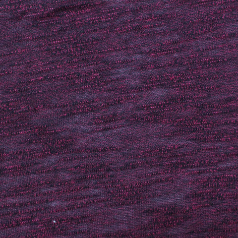 Dark Purple Marl Jersey Knit, Poly-Viscose