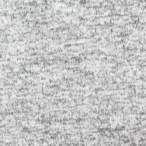 Grey Marl Chunky Knit, Poly-Viscose, 245 gsm