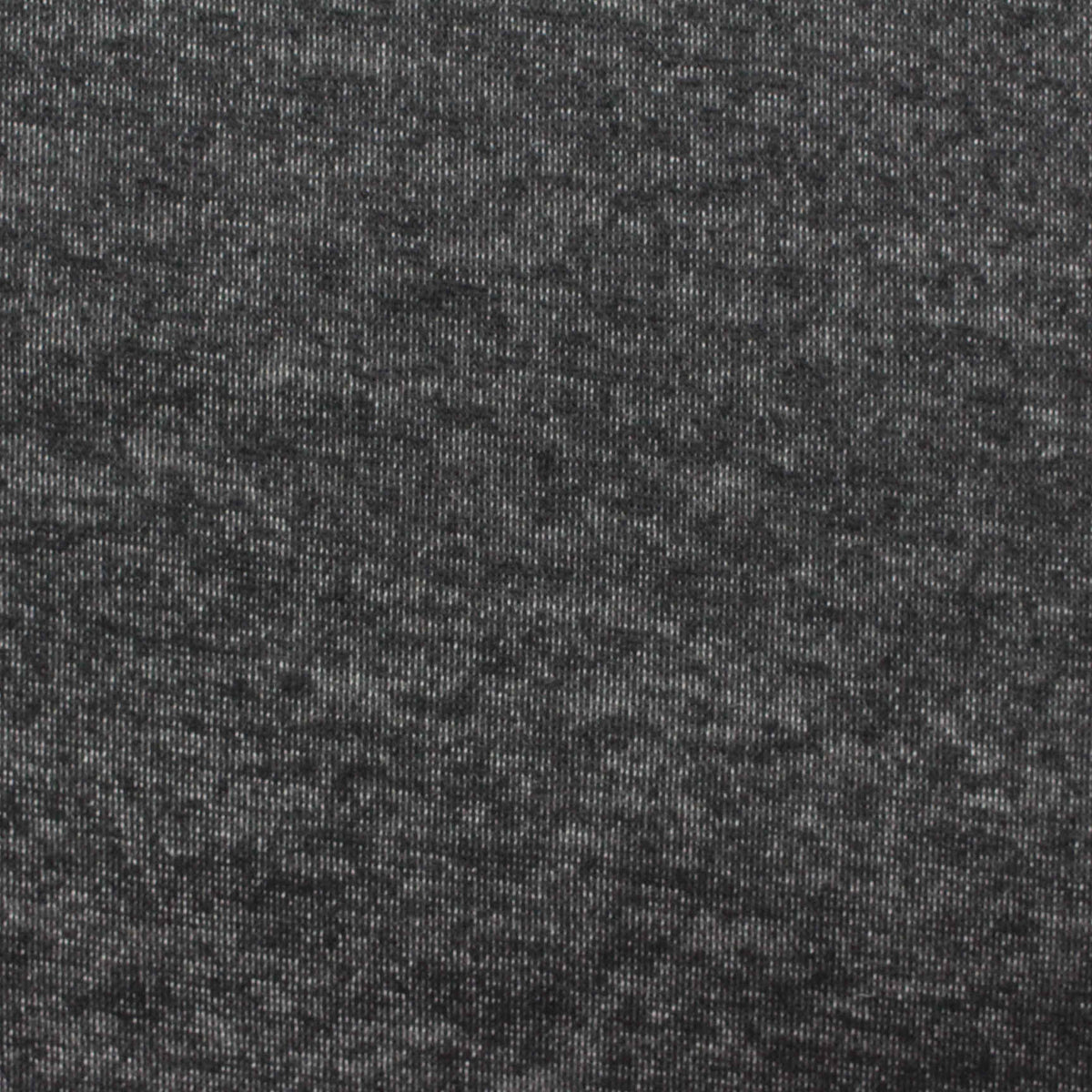 Dark Grey Heathered-Marl Interlock Knit, Poly-Viscose, 245 gsm
