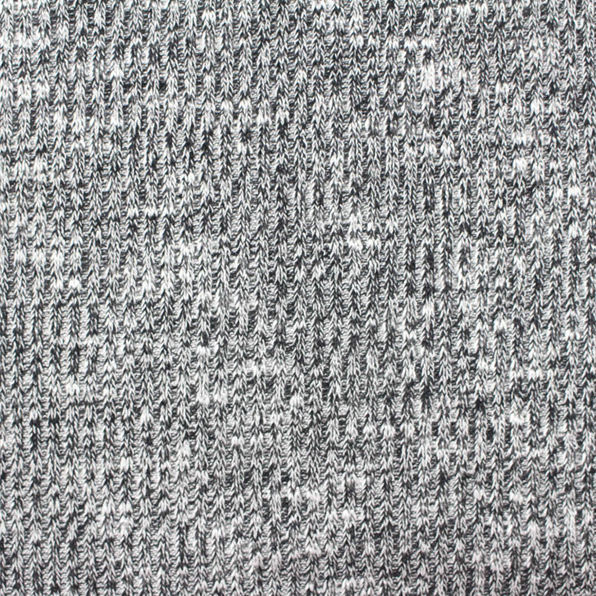 Black Marl Rib Knit, Viscose-Poly, 295 gsm