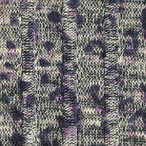 Purple Leopard Knit, Polyester, 200 gsm