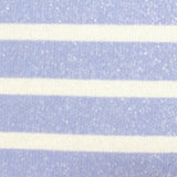 Light Blue Horizontal-Stripe French Terry, Cotton-Poly
