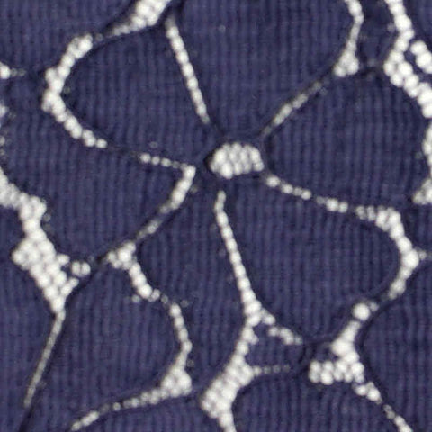 Navy Floral Lace, Nylon, 171 gsm