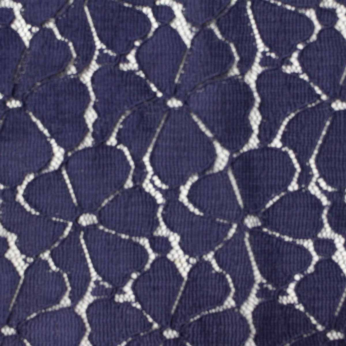 Navy Floral Lace, Nylon, 171 gsm