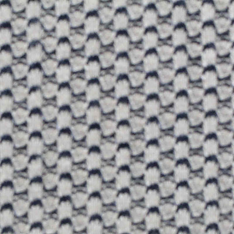 Navy Geometric Waffle Knit, Poly-Viscose