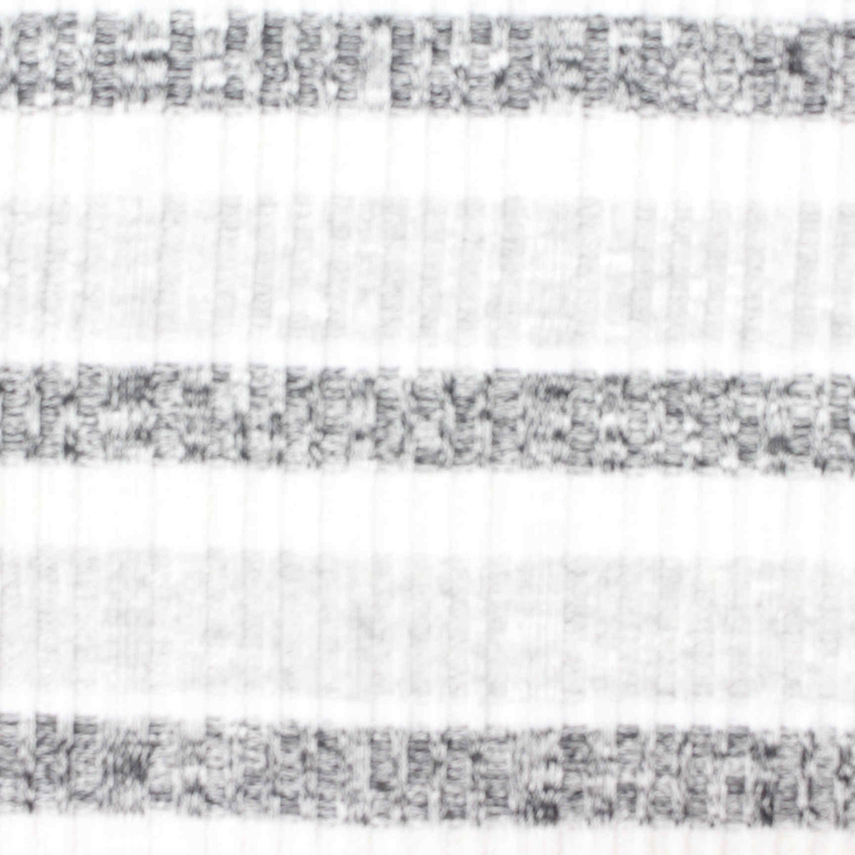 White Stripes Rib Knit, Viscose-Poly, 243 gsm