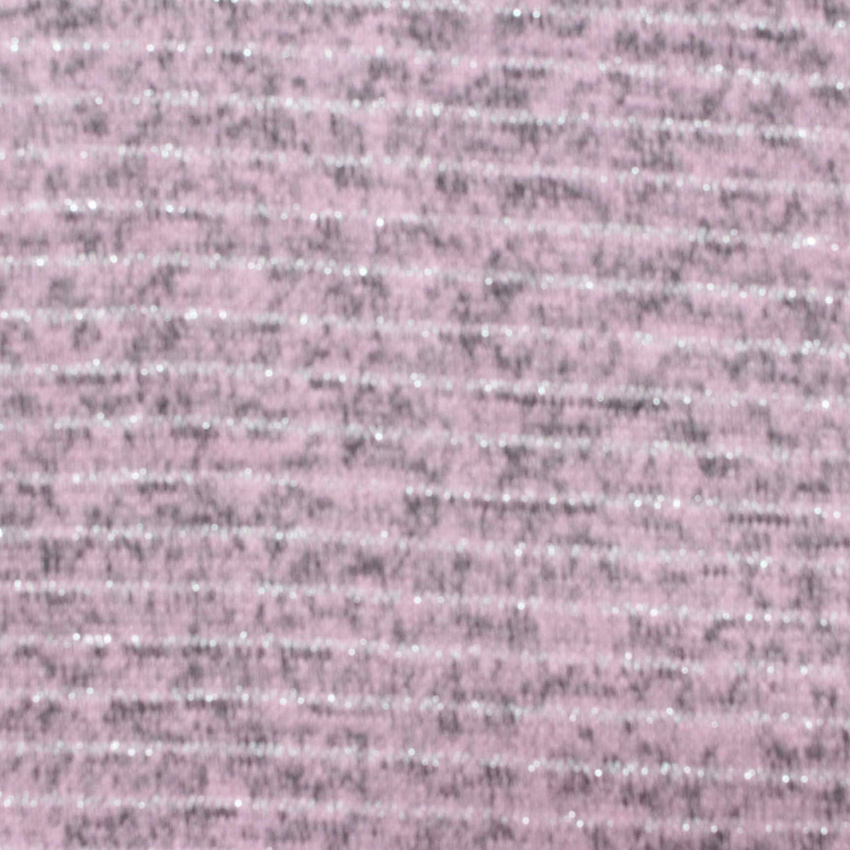 Pink Horizontal-Stripe Chunky Knit, Poly-Viscose, 200 gsm