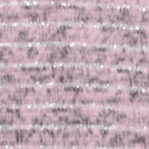 Pink Horizontal-Stripe Chunky Knit, Poly-Viscose, 200 gsm