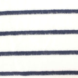Navy Horizontal-Stripe Chunky Knit, Viscose-Poly