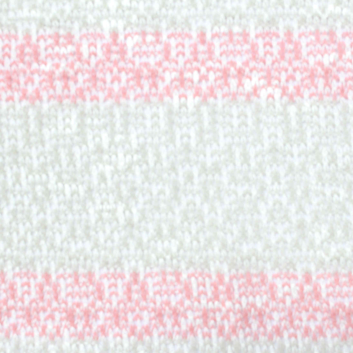 Pink Horizontal-Stripe Chunky Knit, Viscose-Poly, 125 gsm