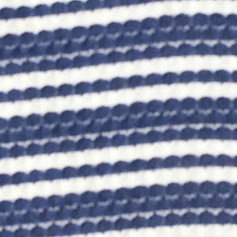 Blue Horizontal-Stripe Knit