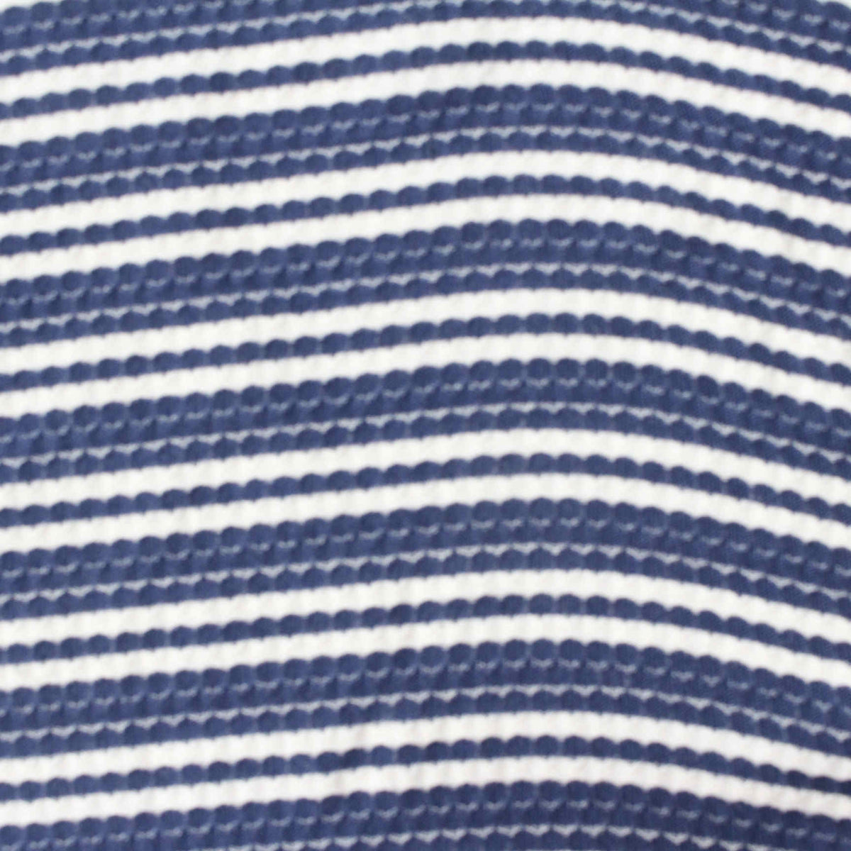 Blue Horizontal-Stripe Knit