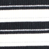Black Horizontal-Stripe Rib Knit — texture