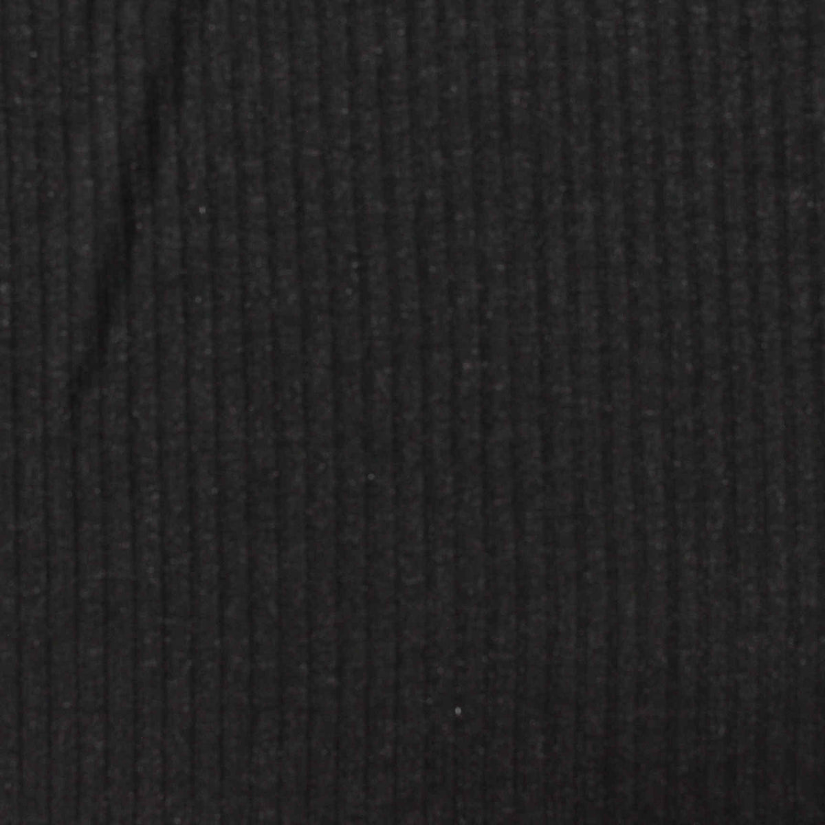 Black Ribbed Rib Knit, Viscose-Poly