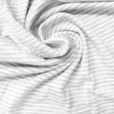 Light Grey Horizontal-Stripe Knit, Viscose
