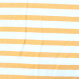 Orange Stripes Jersey Knit, Poly-Viscose